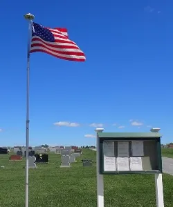 Churchville Cemetery information board